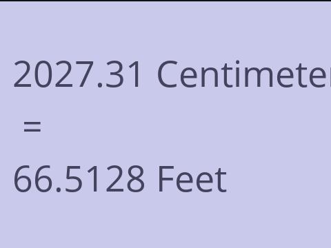 2027.31 CM TO FEET