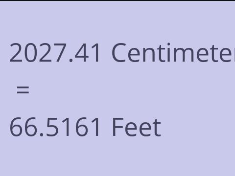 2027.41 CM TO FEET