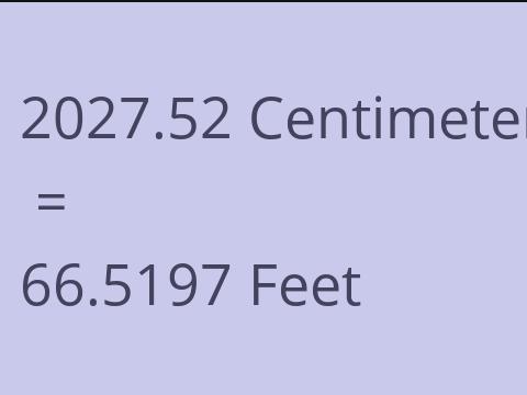 2027.52 CM TO FEET