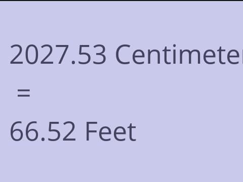 2027.53 CM TO FEET