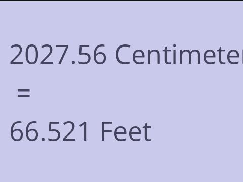 2027.56 CM TO FEET