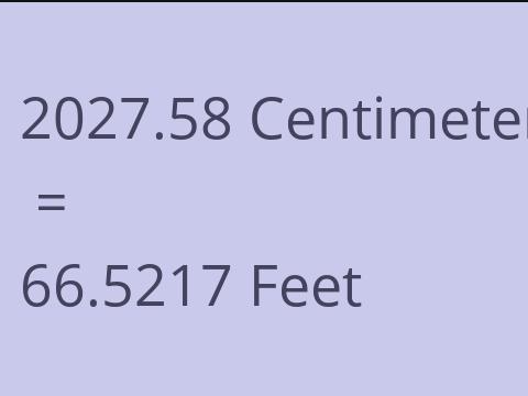2027.58 CM TO FEET