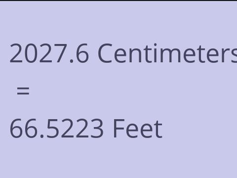 2027.6 CM TO FEET