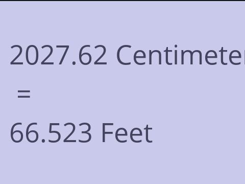 2027.62 CM TO FEET