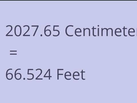 2027.65 CM TO FEET