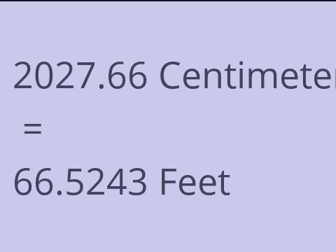 2027.66 CM TO FEET