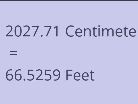 2027.71 CM TO FEET