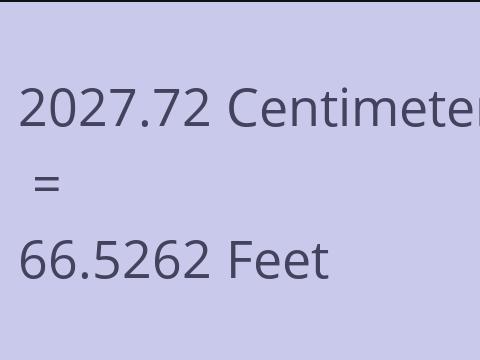 2027.72 CM TO FEET