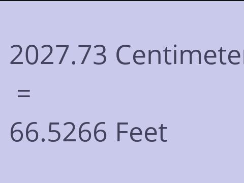 2027.73 CM TO FEET