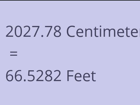 2027.78 CM TO FEET