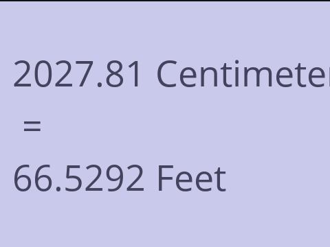 2027.81 CM TO FEET