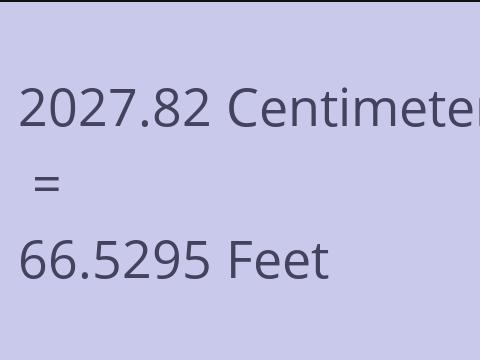 2027.82 CM TO FEET