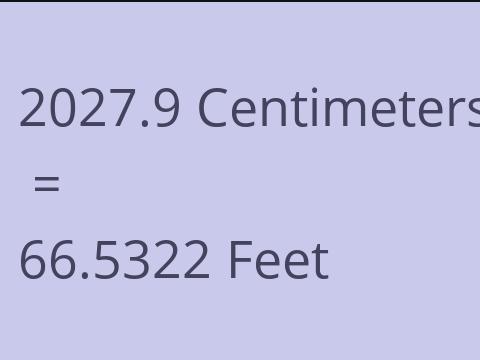 2027.9 CM TO FEET