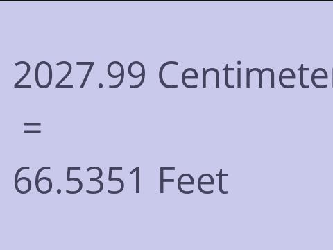 2027.99 CM TO FEET