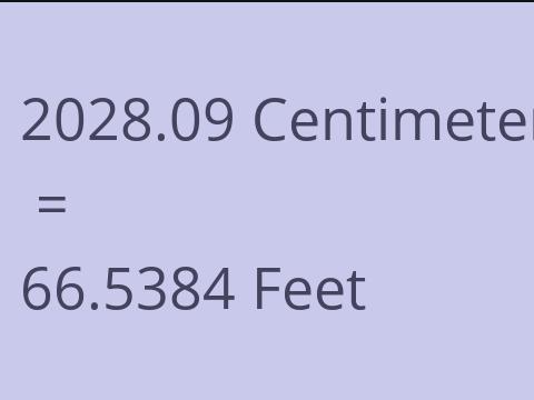 2028.09 CM TO FEET