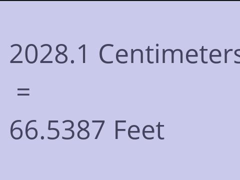 2028.1 CM TO FEET