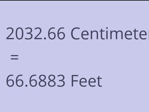 2032.66 CM TO FEET