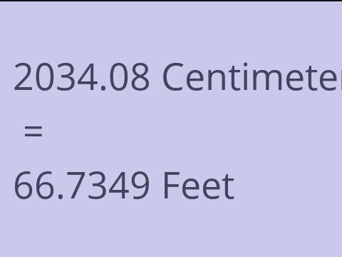 2034.08 CM TO FEET