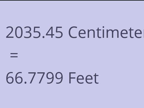 2035.45 CM TO FEET