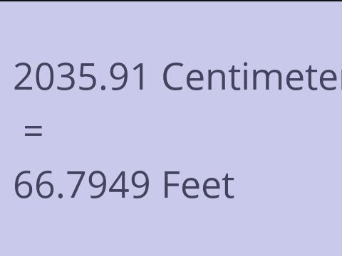 2035.91 CM TO FEET