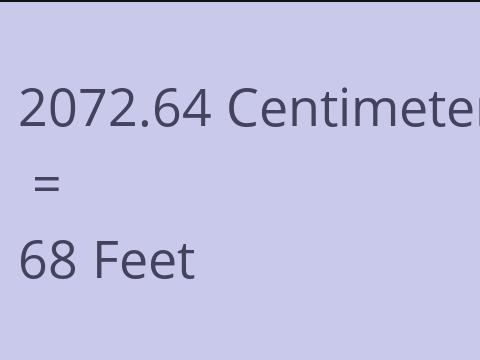 2072.64 CM TO FEET