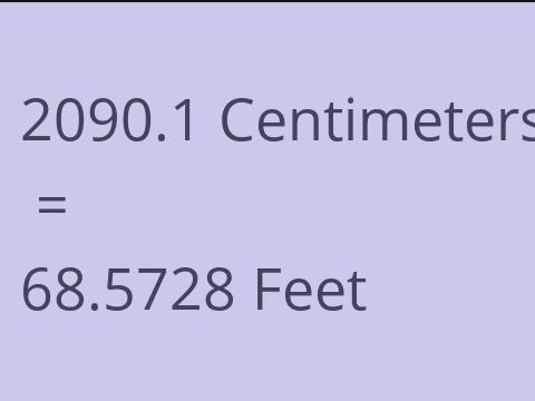 2090.1 CM TO FEET