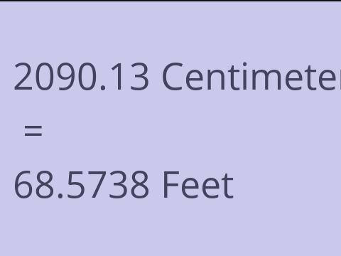 2090.13 CM TO FEET