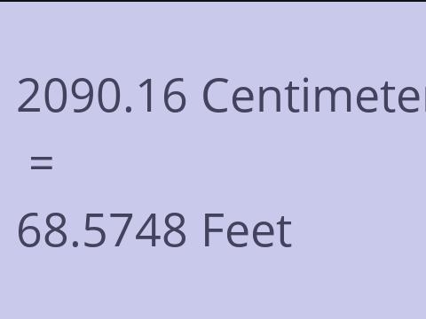 2090.16 CM TO FEET