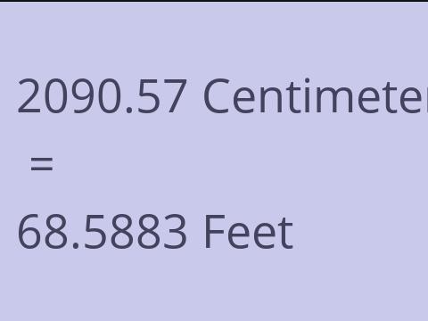 2090.57 CM TO FEET