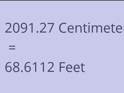 2091.27 CM TO FEET