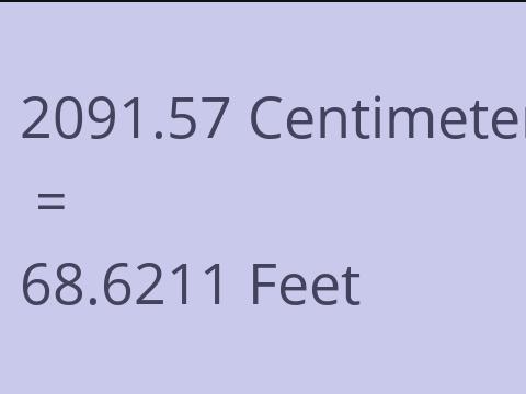 2091.57 CM TO FEET