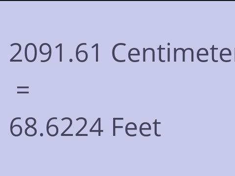 2091.61 CM TO FEET