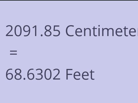 2091.85 CM TO FEET