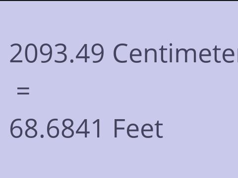 2093.49 CM TO FEET