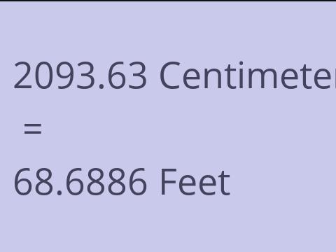 2093.63 CM TO FEET