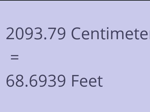 2093.79 CM TO FEET