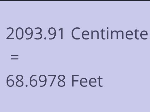 2093.91 CM TO FEET