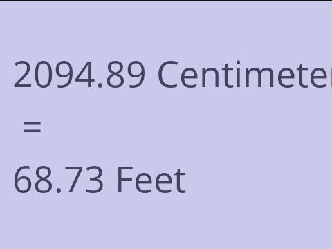 2094.89 CM TO FEET