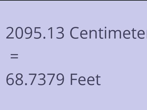 2095.13 CM TO FEET