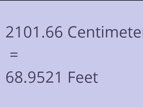 2101.66 CM TO FEET