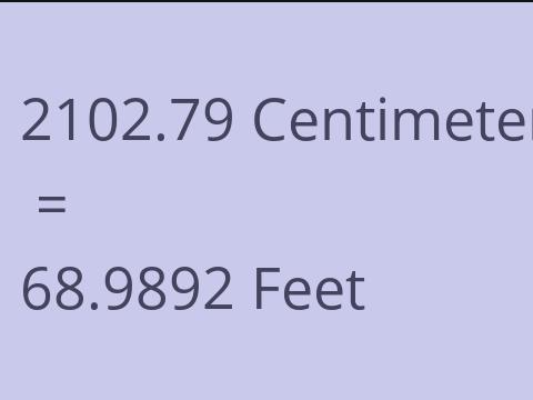 2102.79 CM TO FEET