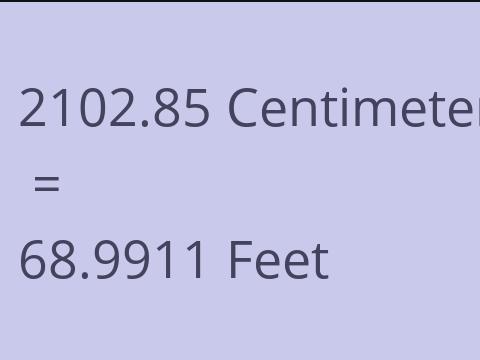 2102.85 CM TO FEET