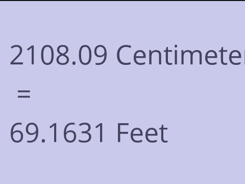 2108.09 CM TO FEET
