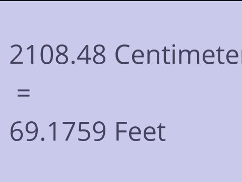 2108.48 CM TO FEET