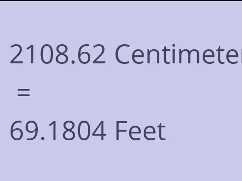 2108.62 CM TO FEET