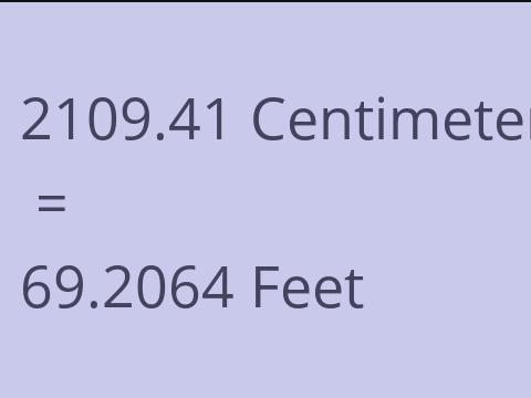 2109.41 CM TO FEET