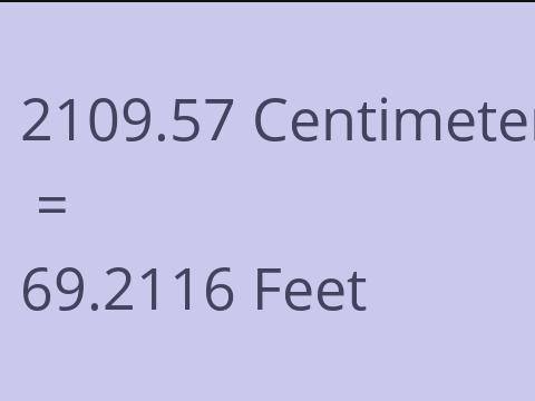2109.57 CM TO FEET