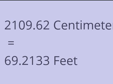 2109.62 CM TO FEET