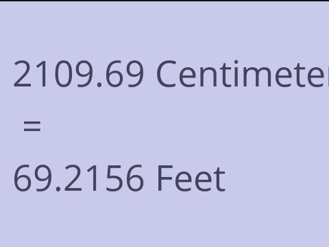 2109.69 CM TO FEET