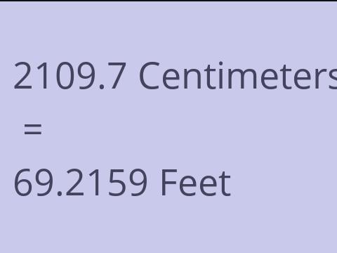 2109.7 CM TO FEET